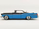 1956 Chrysler New Yorker St. Regis Stardust Blue Raven Black White Top Limited Edition 750 pieces Worldwide 1/18 Diecast Model Car ACME A1809007