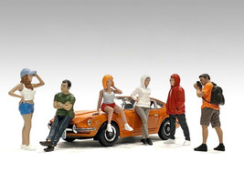 Car Meet 2 6 piece Figurine Set for 1/18 Scale Models American Diorama 76289 76290 76291 76292 76293 76294