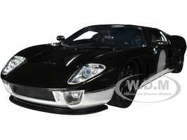 2005 Ford GT Black and Silver Bigtime Muscle Series 1/24 Diecast Model Car Jada 32705