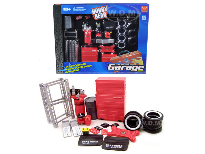 Repair Garage Accessories Tool Set 1/24 Scale Models Phoenix Toys 18420