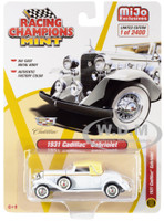 1931 Cadillac Cabriolet White with Cream Top Limited Edition 2400 pieces Worldwide 1/64 Diecast Model Car Racing Champions RCCP1008