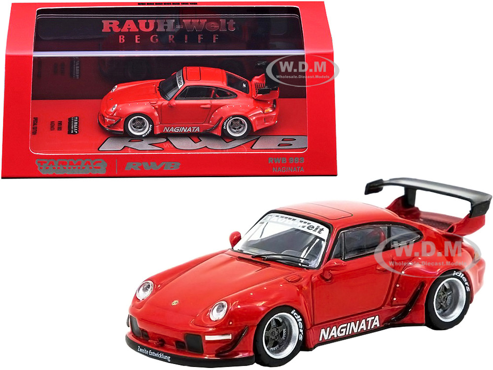 LIMITED SPECIAL EDITION TARMAC WORKS MOTUL RED RWB PORSCHE 993 WITH OIL CAN