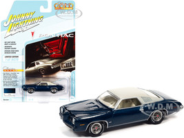 1973 Pontiac Grand Am Admirality Blue Metallic with Cream Top Classic Gold Collection Series Limited Edition 9478 pieces Worldwide 1/64 Diecast Model Car Johnny Lightning JLCG026 JLSP163 A