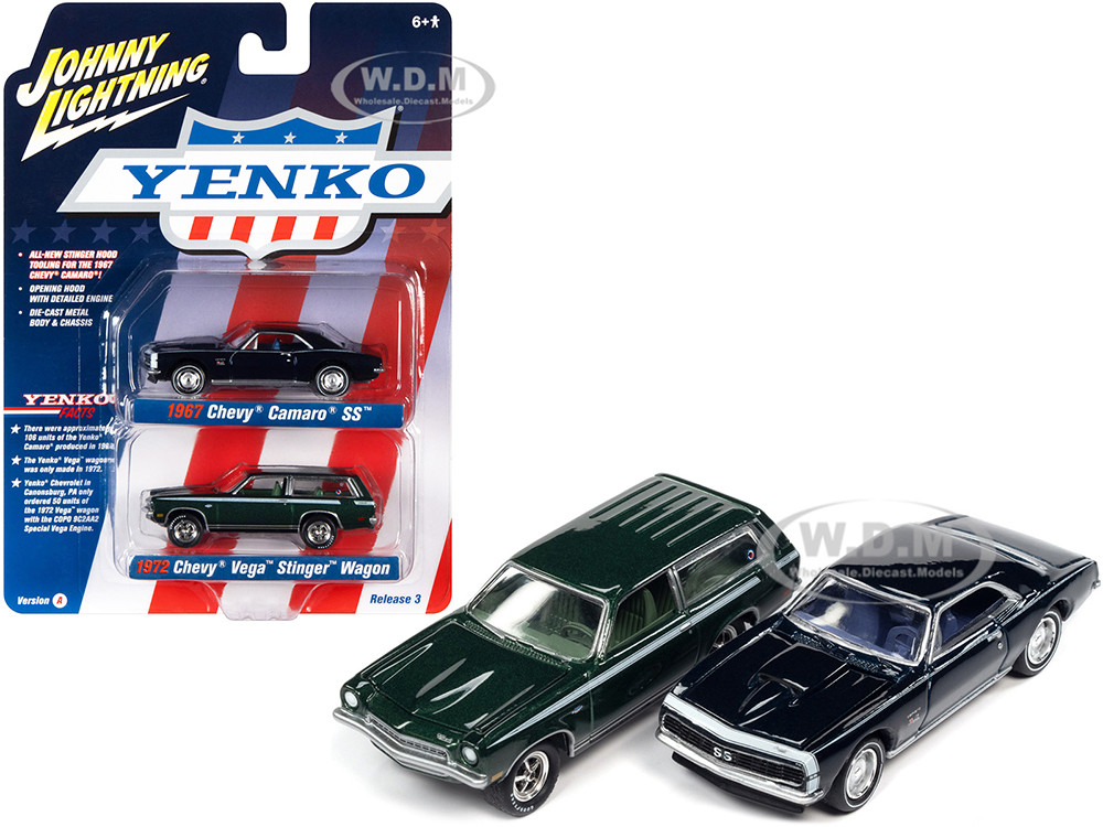 Johnny Lightning 1:64th Diecast Car '70 Chevy Yenko Deuce Nova SS By Auto World