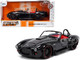 1965 Shelby Cobra 427 S/C Black with Matt Black and Red Stripes and Red Interior Bigtime Muscle Series 1/24 Diecast Model Car Jada 32704