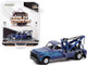 1969 Chevrolet C-30 Dually Wrecker Tow Truck Blue Metallic with Flames Dually Drivers Series 8 1/64 Diecast Model Car Greenlight 46080 A
