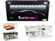 White Collectible Display Show Case Illumicase+ with LED Lights and Mirror Base and Back for 1/64 1/43 1/32 1/24 1/18 Scale Models Illumibox MJ7710 MW