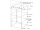 White Display Showcase Desktop 3-Tier with Two Adjustable Shelves and LED Lights White for 1/18 1/24 1/32 1/43 1/64 Scale Models 9927 MW