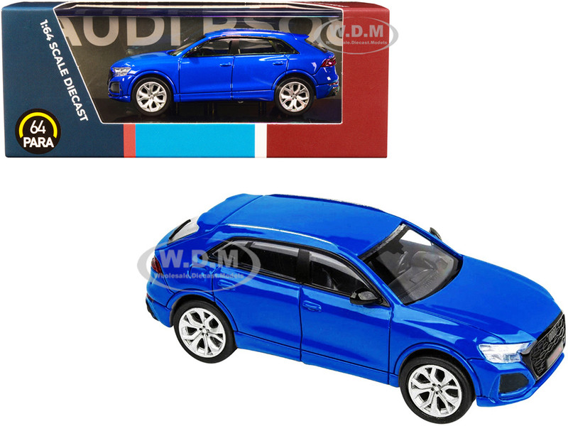 Audi RS Q8 Turbo Blue 1/64 Diecast Model Car Paragon PA-55175