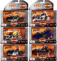 Harley Davidson Motorcycle 6pc Set Series 34 1/18 Diecast Models by Maisto 31360 for sale online 