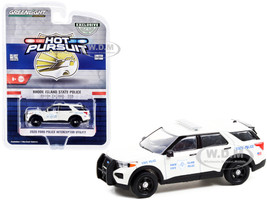 2020 Ford Police Interceptor Utility White Rhode Island State Police Hot Pursuit Series 1/64 Diecast Model Car Greenlight 30295