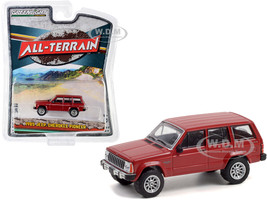1985 Jeep Cherokee Pioneer Red All Terrain Series 12 1/64 Diecast Model Car Greenlight 35210 A