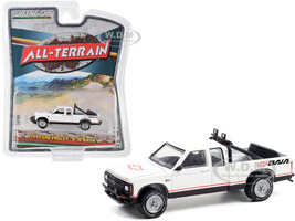 1991 Chevrolet S-10 Baja Extended Cab Pickup Truck White Graphics All Terrain Series 12 1/64 Diecast Model Car Greenlight 35210 B