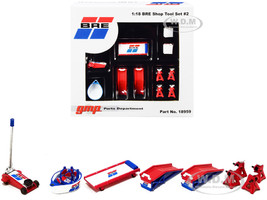 Shop Tool Set of 6 pieces Brock Racing Enterprises BRE 1/18 Diecast Replica GMP 18959