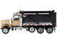 Western Star 4900 SFFA Tandem Pusher Axle OX Stampede Dump Truck Gold Black 1/50 Diecast Model Diecast Masters 71080