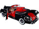 1941 Chevrolet Special Deluxe Convertible Black Red Interior NEX Models 1/24 Diecast Model Car Welly 22411