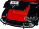 1941 Chevrolet Special Deluxe Convertible Black Red Interior NEX Models 1/24 Diecast Model Car Welly 22411