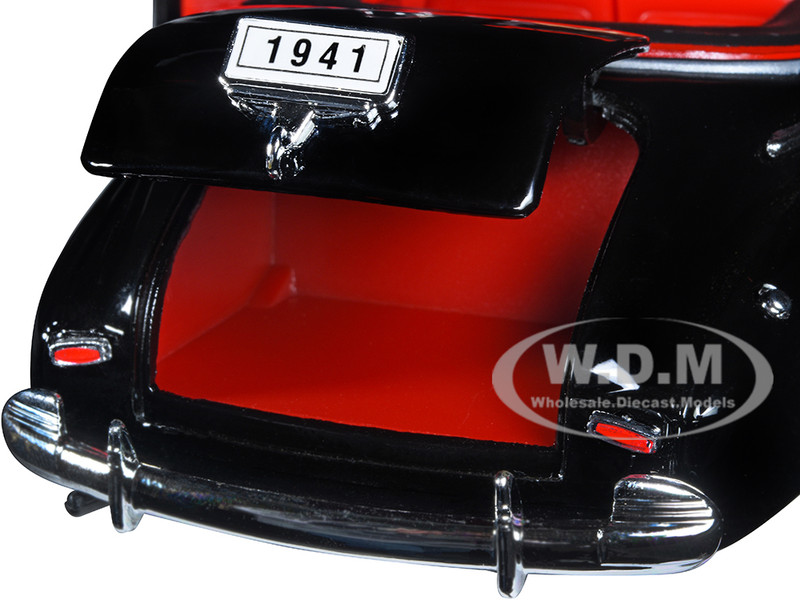 1941 Chevrolet Special Deluxe Convertible Black Red Interior