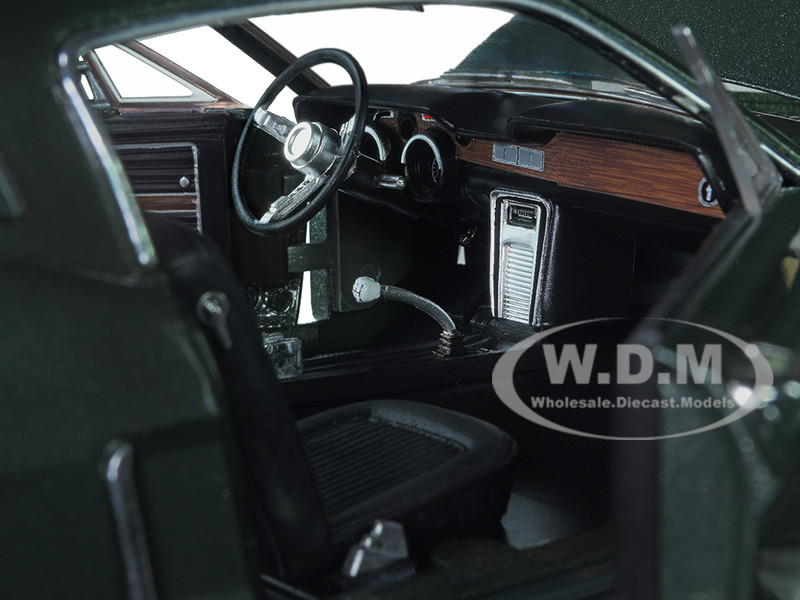 1968 Ford Mustang GT Fastback Highland Green Metallic 1/18 Diecast