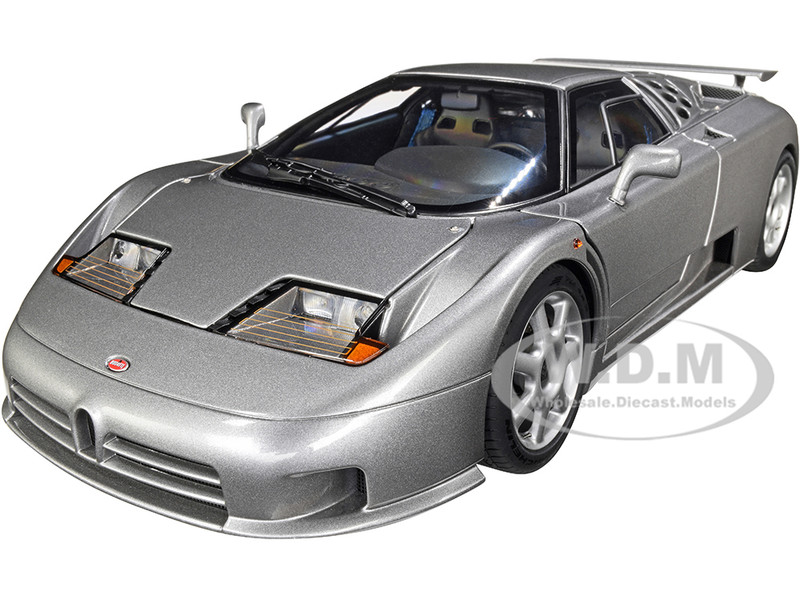 BUGATTI EB110 SS SUPER SPORT GRIGIO METALIZZATTO SILVER 1/18 MODEL
