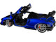 McLaren Senna Trophy Kyanos Blue Black Carbon Accents 1/18 Model Car Autoart 76079