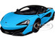 McLaren 600LT Fistral Blue and Carbon 1/18 Model Car Autoart 76083