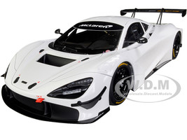 McLaren 650S GT3 Azure Blue Black Accents 1/18 Model Car