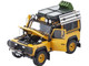 Land Rover Defender 90 Yellow Roof Rack Accessories 1/18 Diecast Model Car Kyosho 08901 CT