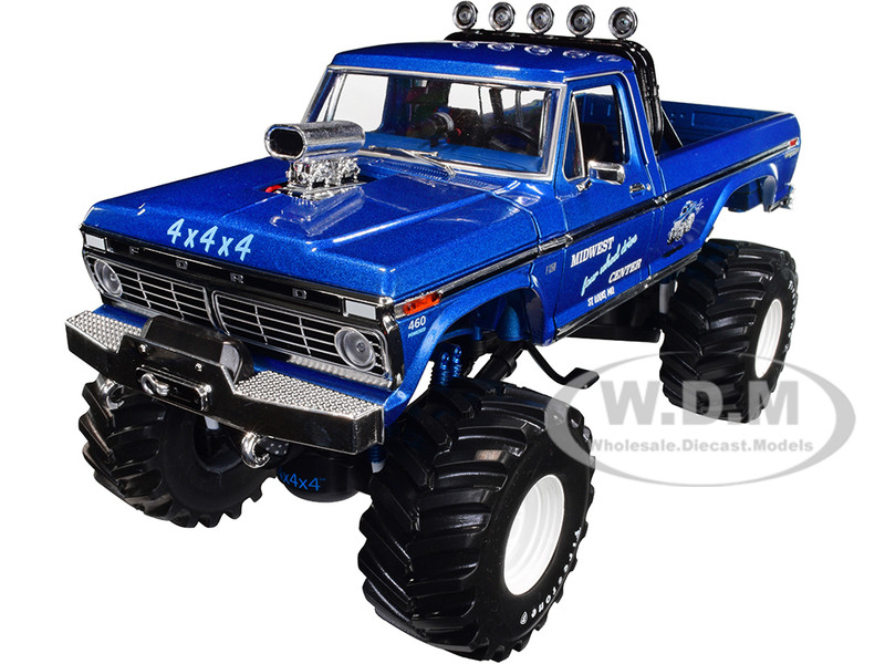 1974 Ford F-250 Ranger XLT Monster Truck 48-Inch Tires Blue
