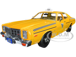 1978 Dodge Monaco Taxi City Cab Co Yellow Rocky III 1982 Movie 1/18 Diecast Model Car Greenlight 19111