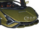 Lamborghini Sian FKP 37 Matt Green Metallic Copper Wheels 1/24 Diecast Model Car Bburago 21099