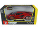 Lamborghini Sian FKP 37 Candy Red Copper Wheels 1/24 Diecast Model Car Bburago 21099