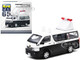 Toyota Hiace Japan Police Van White and Black 1st Special Edition 1/64 Diecast Model Car Era Car TO21HIRF65