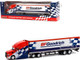 2019 Mack Anthem 18-Wheeler Tractor-Trailer Red and White Blue Graphics BFGoodrich Tires Hobby Exclusive 1/64 Diecast Model Greenlight 30280