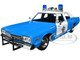 1974 Dodge Monaco Blue and White CPD Chicago Police Department Illinois Hot Pursuit Series 1/24 Diecast Model Car Greenlight 85541