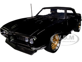 1968 Pontiac Firebird Convertible Restomod Midnight Black Limited Edition 600 pieces Worldwide 1/18 Diecast Model Car ACME A1805215