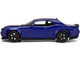 2021 Dodge Challenger Super Stock Blue Red Stripes 1/18 Model Car GT Spirit GT362