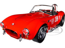 1965 Shelby Cobra 427 S/C Convertible #198 Red ACME Exclusive 1/18 Diecast Model Car Shelby Collectibles SC198