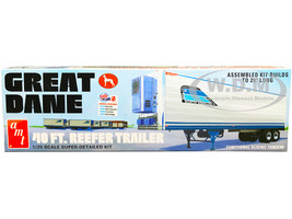 Skill 3 Model Kit Great Dane 40 Ft. Reefer Refrigerated Trailer 1/25 Scale Model AMT AMT1249