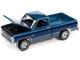 1984 Chevrolet Silverado 10 Fleetside Pickup Truck Light Blue Metallic Dark Blue Metallic Sides Muscle Trucks Limited Edition 18798 pieces Worldwide 1/64 Diecast Model Car Autoworld 64332 AWSP081 A