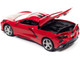2020 Chevrolet Corvette C8 Stingray Torch Red Twin Black Stripes Sports Cars Limited Edition 15702 pieces Worldwide 1/64 Diecast Model Car Autoworld 64332 AWSP084 A