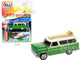 1965 Chevrolet Suburban Green Metallic Cream Two Surfboards Surf Rods Limited Edition 3600 pieces Worldwide 1/64 Diecast Model Car Autoworld CP7831