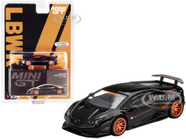 Lamborghini Huracan Ver. 1 LB WORKS Black Limited Edition 3600 pieces Worldwide 1/64 Diecast Model Car True Scale Miniatures MGT00234