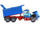 Mack R Model Tandem Axle Dump Truck Sid Kamp Dark Blue Light Blue 1/64 Diecast Model DCP/First Gear 60-1161