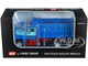 Mack R Model Tandem Axle Dump Truck Sid Kamp Dark Blue Light Blue 1/64 Diecast Model DCP/First Gear 60-1161