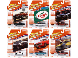 Muscle Cars USA 2021 Set B of 6 pieces Release 3 1/64 Diecast Model Cars Johnny Lightning JLMC027 B