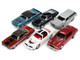 Muscle Cars USA 2021 Set B of 6 pieces Release 3 1/64 Diecast Model Cars Johnny Lightning JLMC027 B