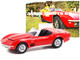 1969 Chevrolet Corvette Convertible Red Wide Boots GT Goodyear Vintage Ad Cars 1/64 Diecast Model Car Greenlight 30248