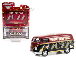 Volkswagen Panel Van Happy New Year 2022 Hobby Exclusive 1/64 Diecast Model Greenlight 30319