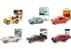 Vintage Ad Cars Set of 6 pieces Series 5 1/64 Diecast Model Cars Greenlight 39080